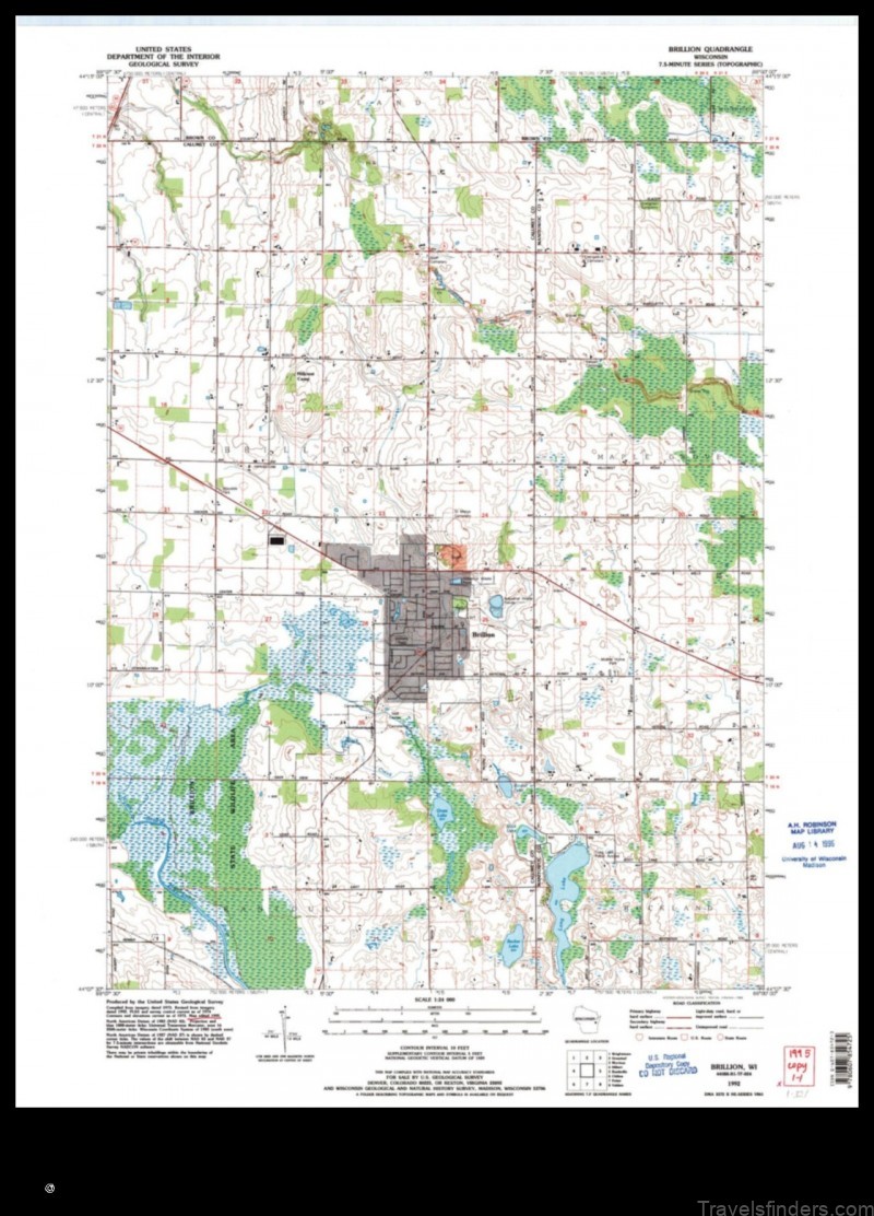 Map of Brillion United States