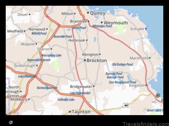explore the map of brockton united states