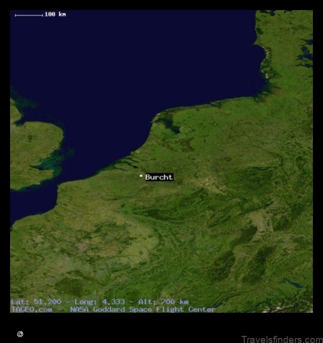 Map of Burcht Belgium