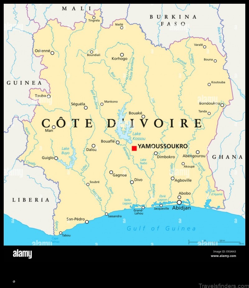 explore the map of buyo cote divoire