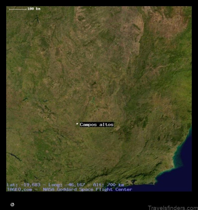 Map of Campos Altos Brazil