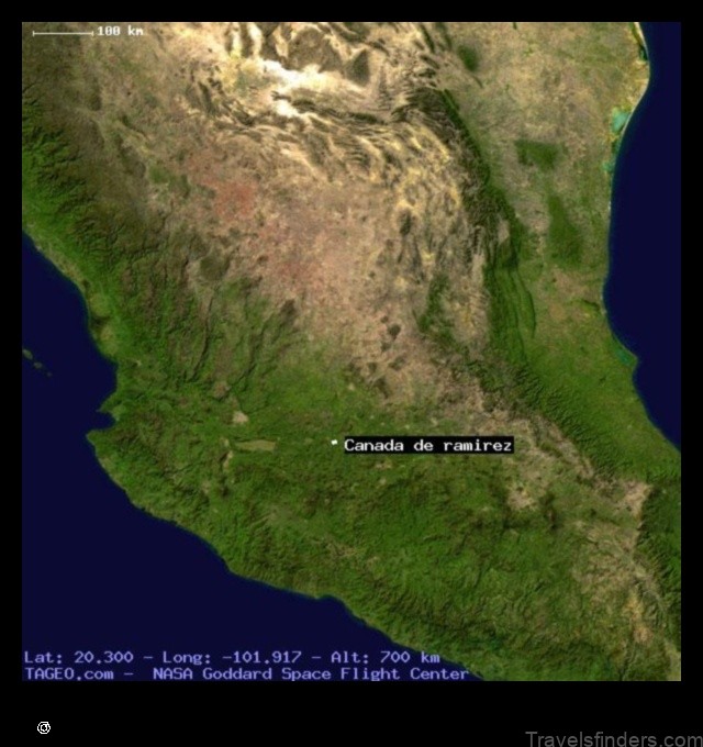 Map of Cañada de Ramírez Mexico