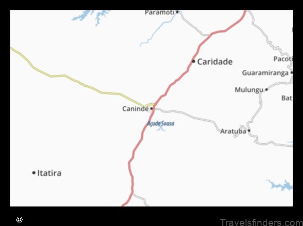 Map of Canindé Brazil