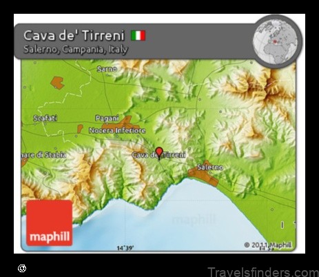 Map of Cava Dè Tirreni Italy