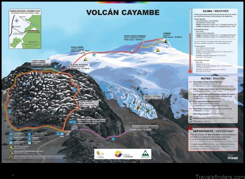 explore the map of cayambe ecuador a gateway to the andes