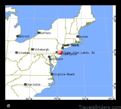 explore the map of cedar glen lakes united states