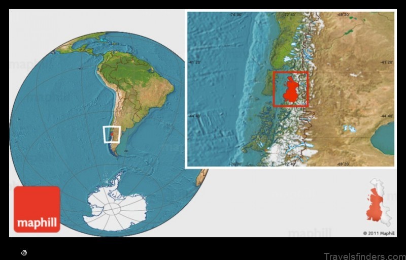 Map of Chaitén Chile