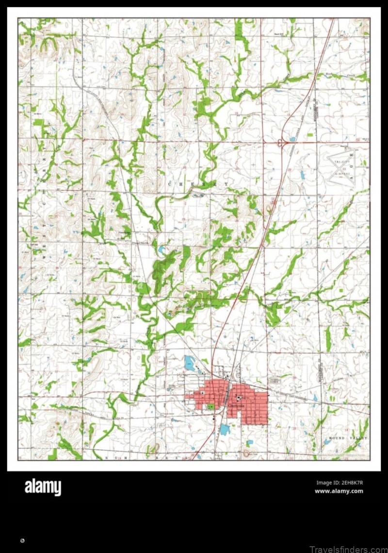 Map of Cherryvale United States