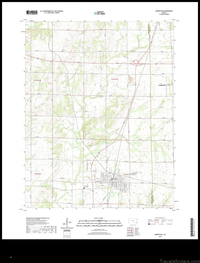 Map of Cherryvale United States