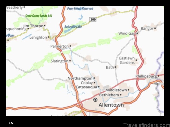 Map of Cherryville United States