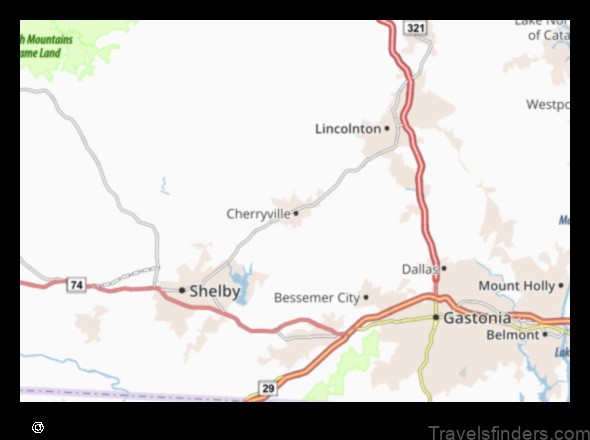 explore the map of cherryville united states