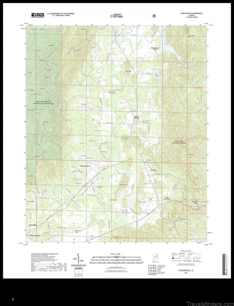 Map of Choccolocco United States