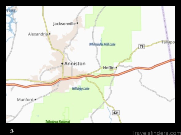 Map of Choccolocco United States