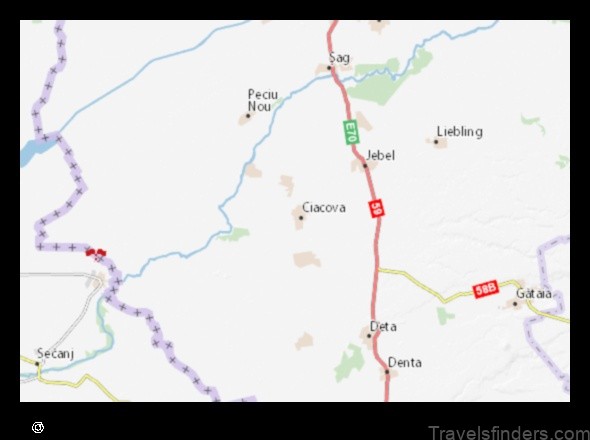 explore the map of ciacova romania