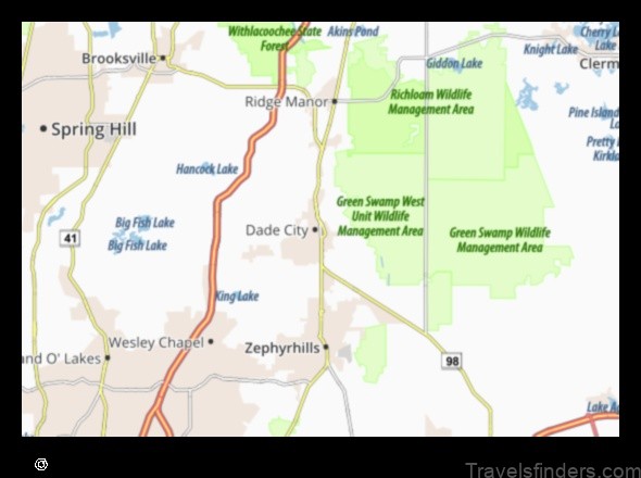 Map of Dade City United States