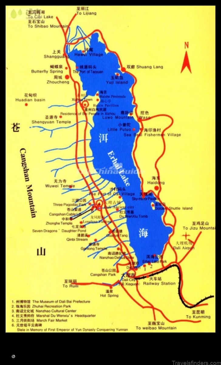 Map of Daihai China