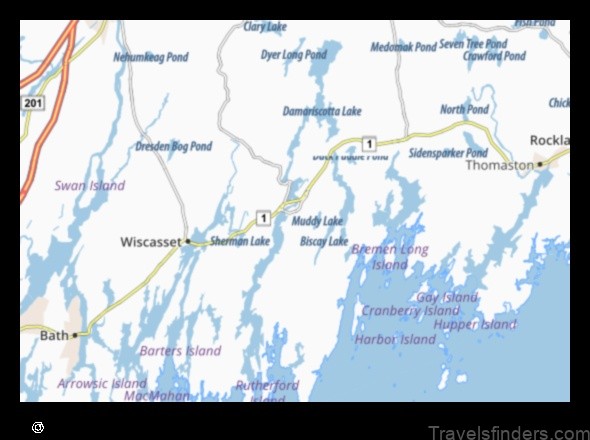 Map of Damariscotta United States