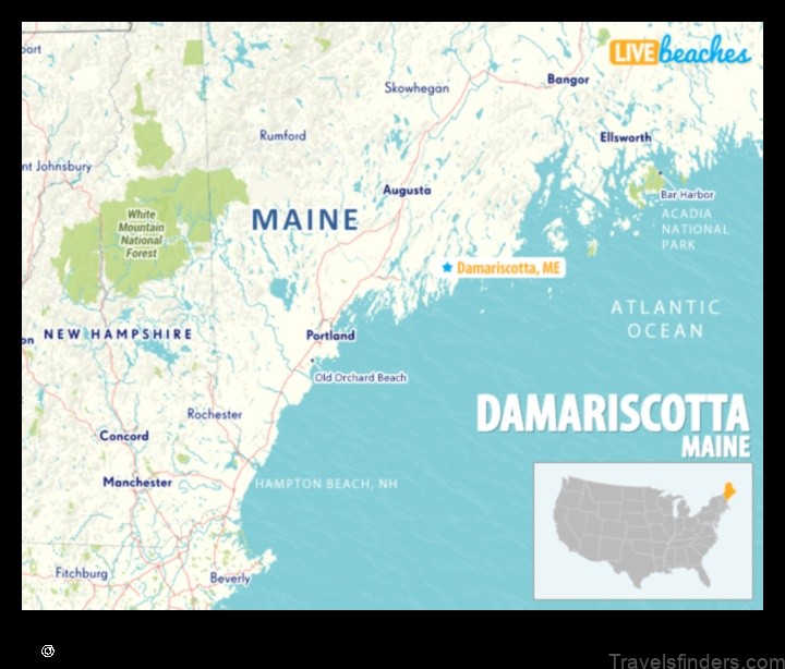 Map of Damariscotta United States