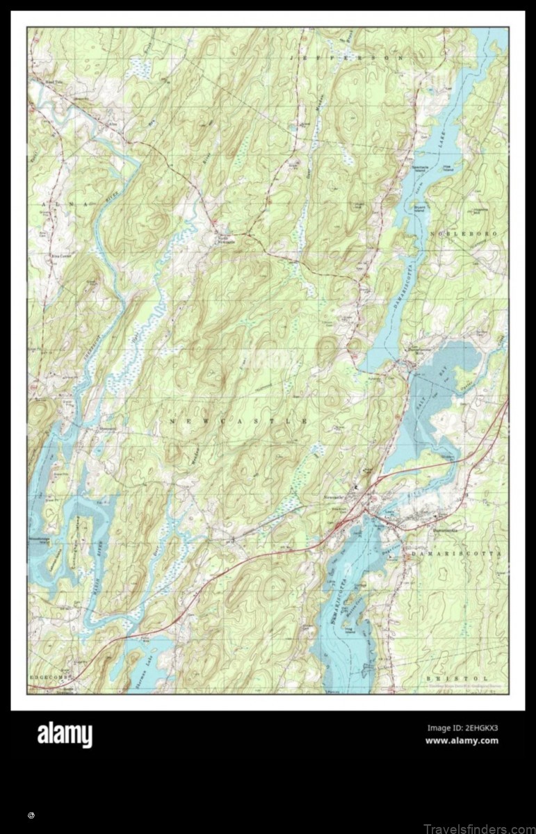 Map of Damariscotta United States