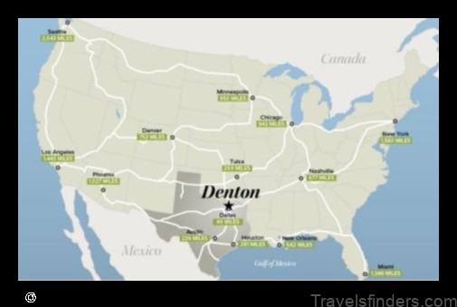 explore the map of denton united states