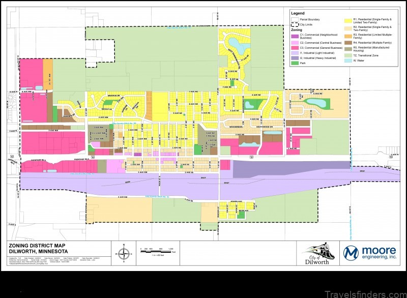 explore the map of dilworth united states