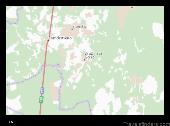 explore the map of druzhnaya gorka russian federation