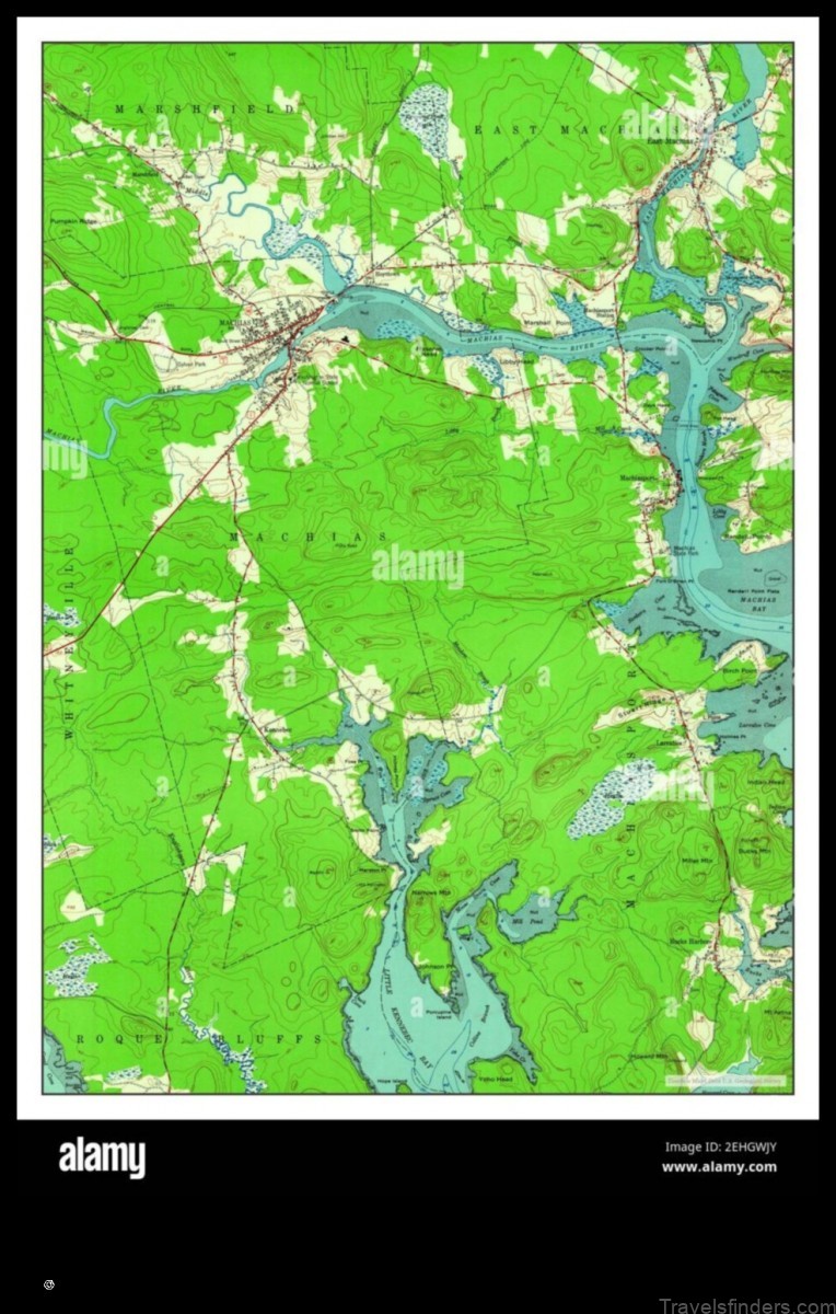 Map of East Machias United States