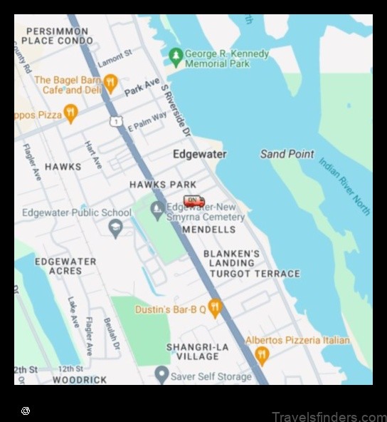 Map of Edgewater United States