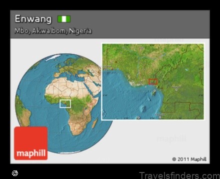 Map of Enwang Nigeria