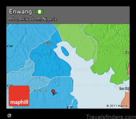 Map of Enwang Nigeria
