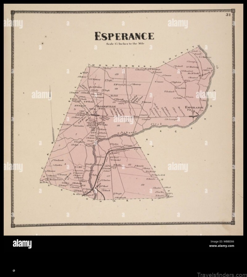 Map of Esperance United States