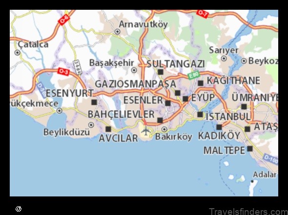 Map of Evren Turkey