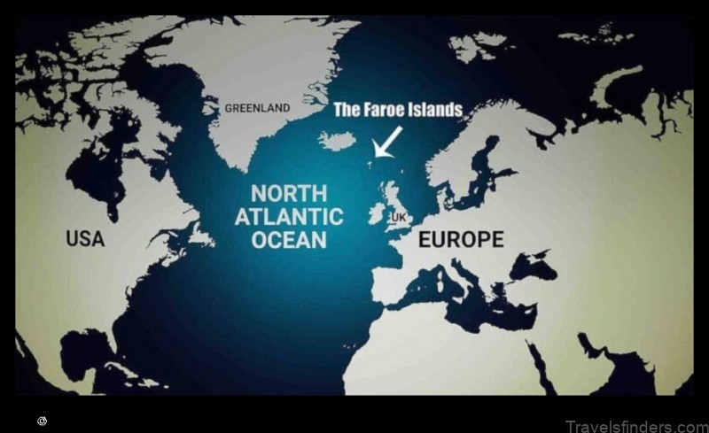 Map of Eystur Faeroe Islands