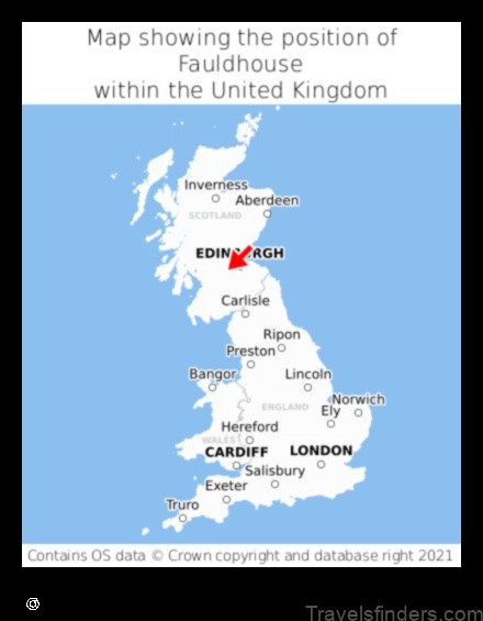 Map of Fauldhouse United Kingdom