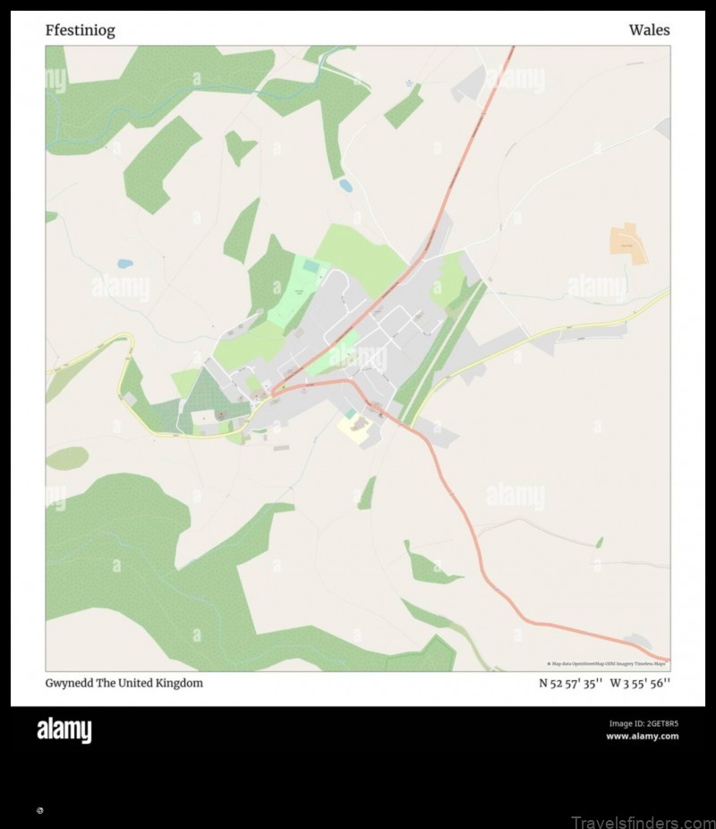 explore the map of ffestiniog united kingdom