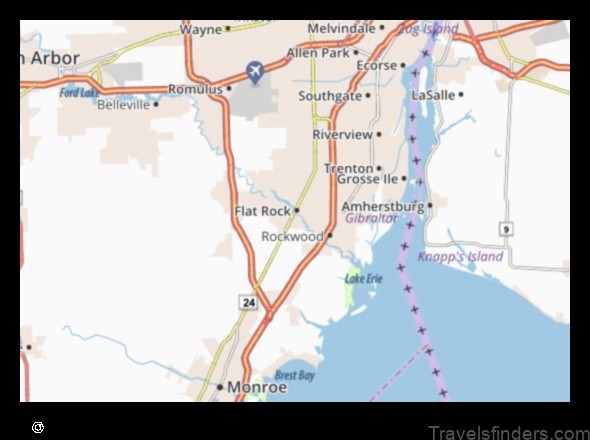 Map of Flat Rock United States