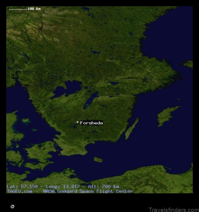 explore the map of forsheda sweden