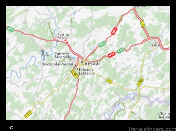 explore the map of frotey les vesoul france