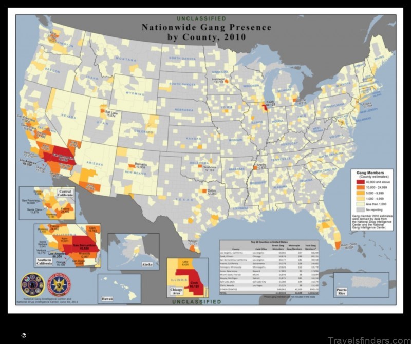 Map of Gang Mills United States