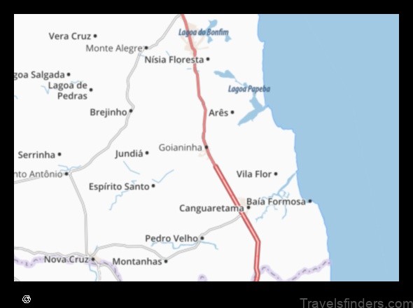explore the map of goianinha brazil
