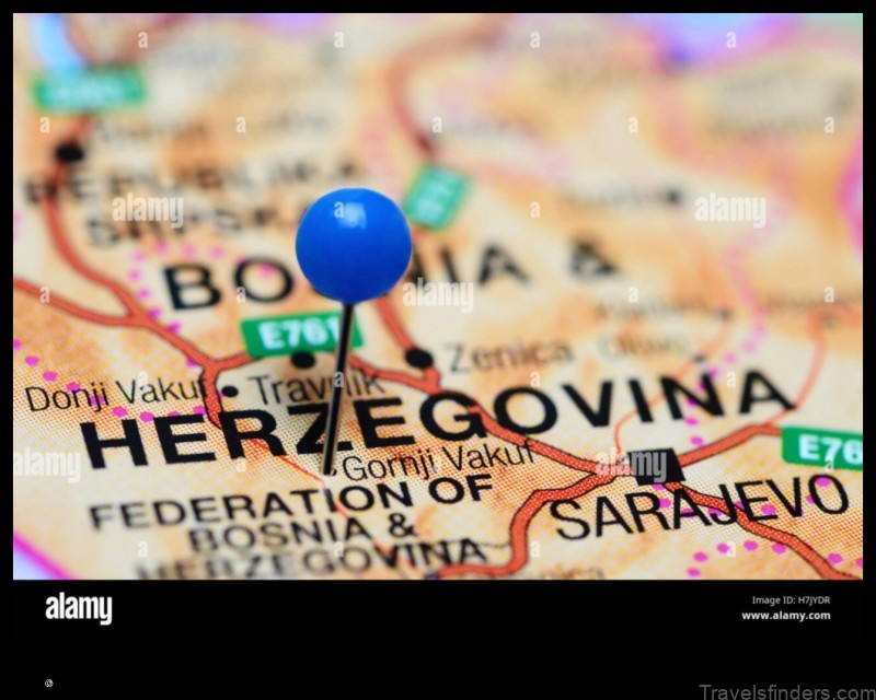 Map of Gornji Vakuf Bosnia and Herzegovina