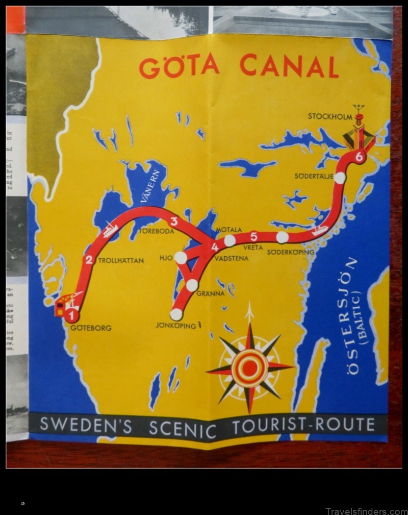 Map of Göta Sweden