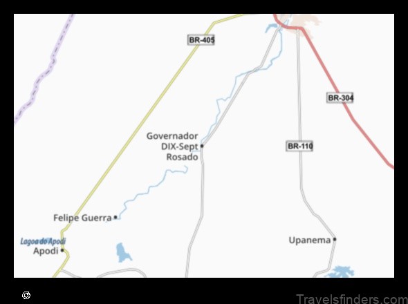 explore the map of governador dix sept rosado brazil