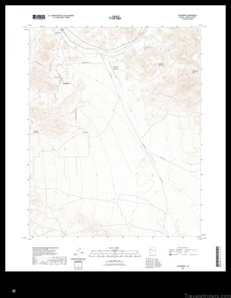 Map of Hackberry United States