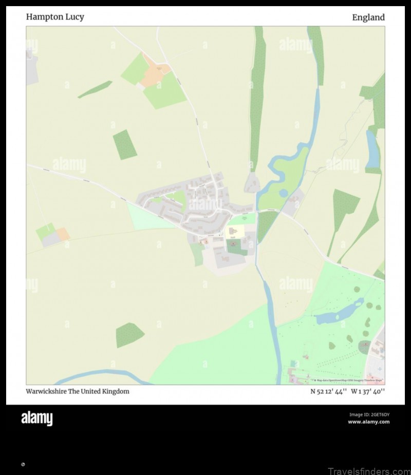 Map of Hampton United Kingdom