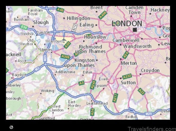 explore the map of hampton united kingdom