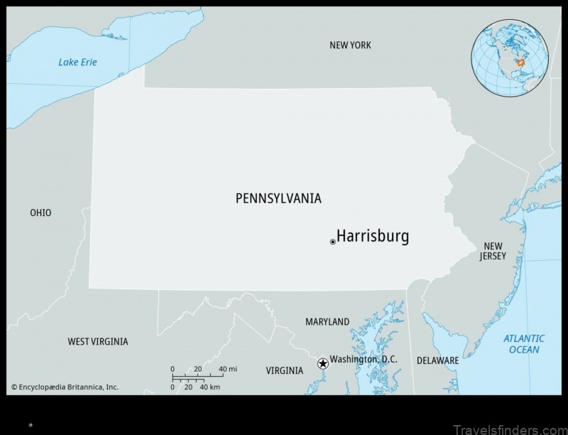 Map of Harrisburg United States