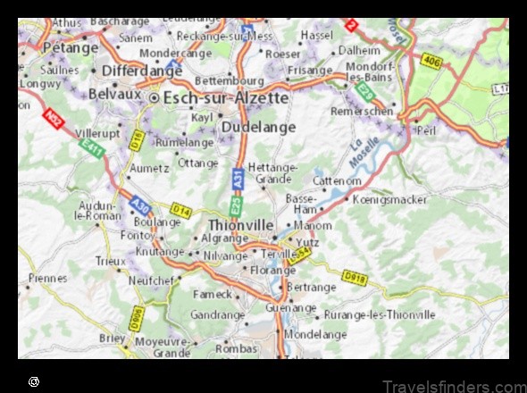 explore the map of hettange grande france