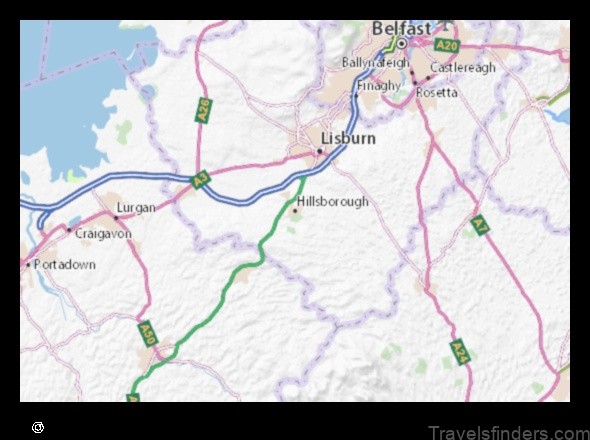 explore the map of hillsborough united kingdom