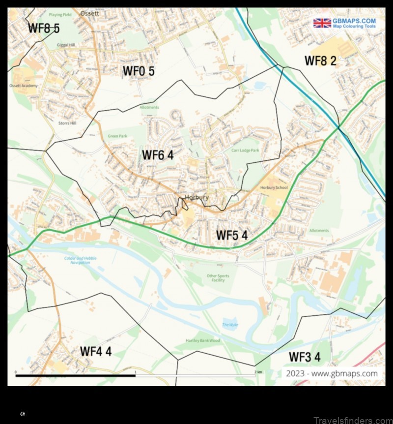 Map of Horbury United Kingdom